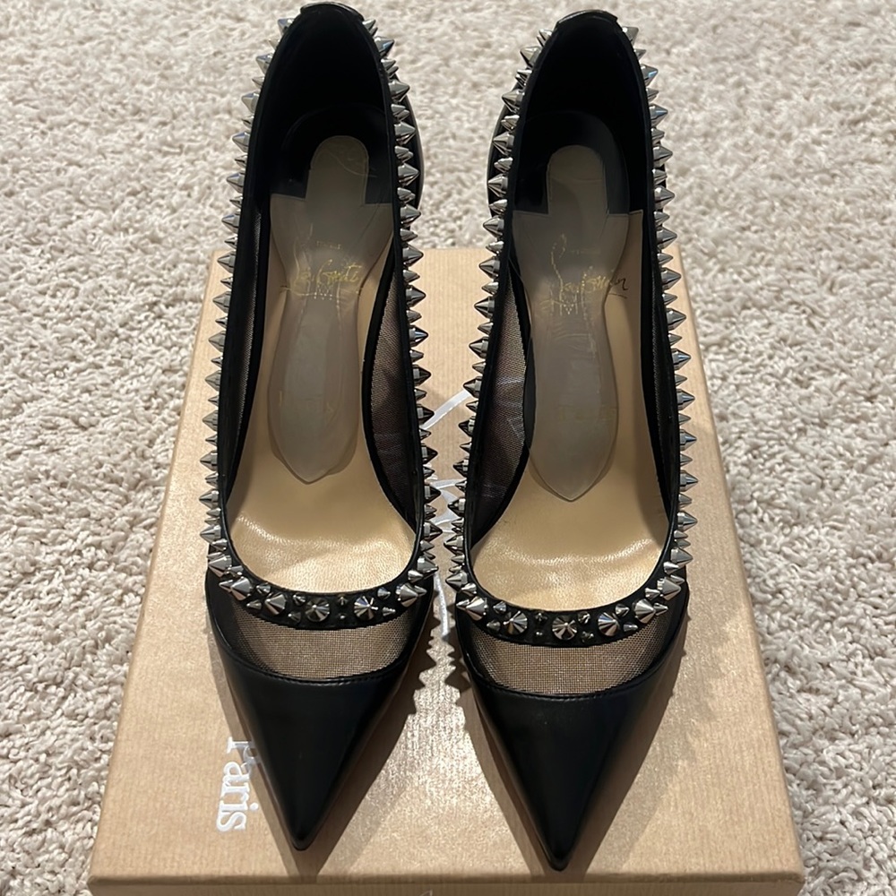 COPY - Christian Louboutin Galativi Spikes 85 mm Black worn once